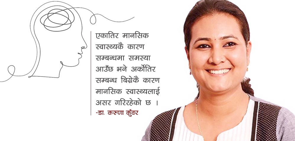 मानिसहरूबीच सम्बन्ध बिग्रँदै छ कि मानसिक स्वास्थ्य ?