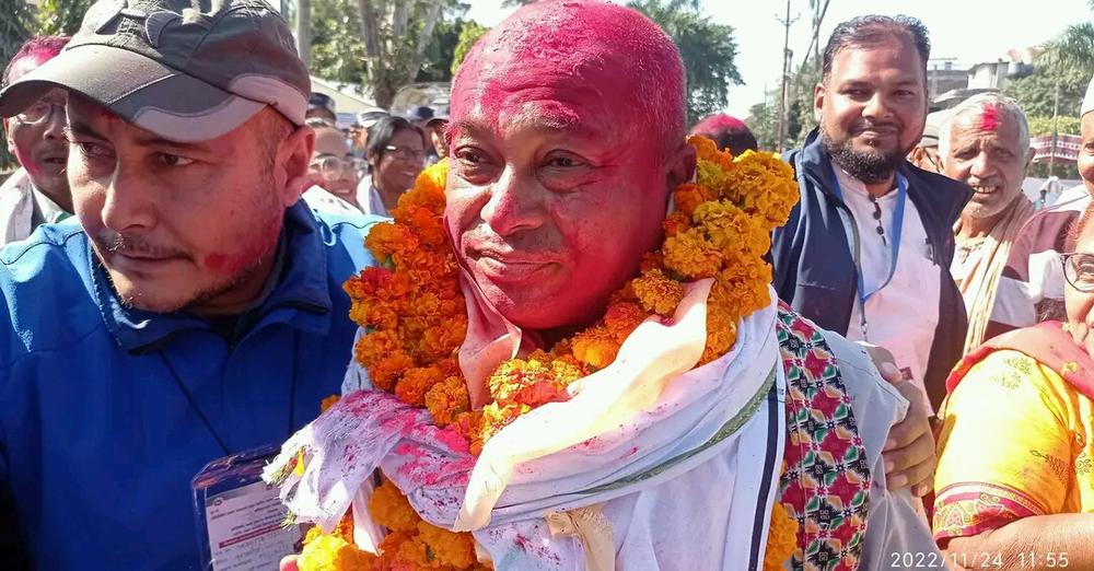 सप्तरी क्षेत्र नं १ को (१) मा  एमालेका राजकुमार लेखी विजयी